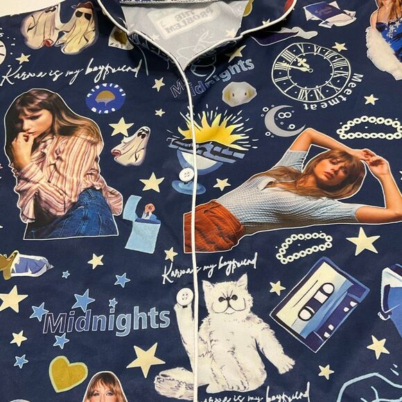 Taylor Swift Midnights Two Piece Pajama Sleep Set Large - Picture 13 of 16